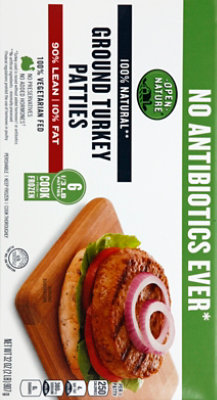 Open Nature Ground Turkey Hamburger Patties - 32 Oz. - Image 3