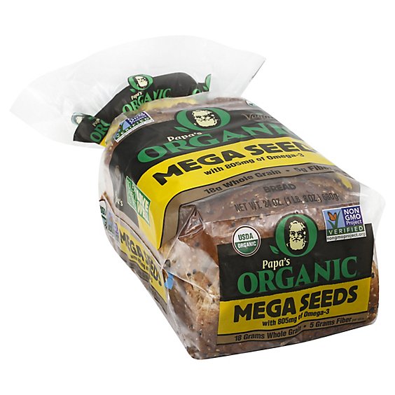 Papas Organic Bread Mega Seeds With Omega 3 - 24 Oz