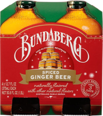 Bundaberg Spiced Ginger Beer - 4-12.7 Fl. Oz. - Image 2