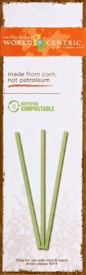 World Centric Straw Compostable Made From Corn - 50 Count - Image 2