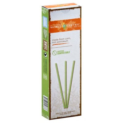 World Centric Straw Compostable Made From Corn - 50 Count - Image 1