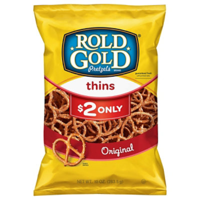 Rold Gold Pretzels Thins Pre Priced $2 Original - 10 Oz - Image 3