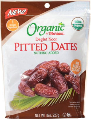 Mariani Organic Dates Pitted Deglet Noor - 8 Oz - Image 2