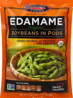 Seapoint Farms Edamame Organic Soybeans In Pods - 12 Oz - Image 2