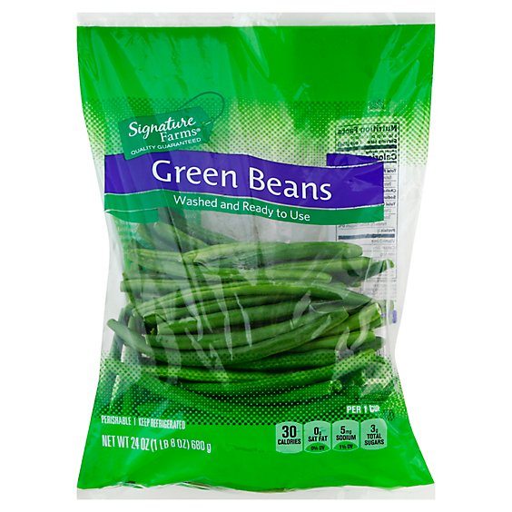 Signature Farms Green Beans - 24 Oz