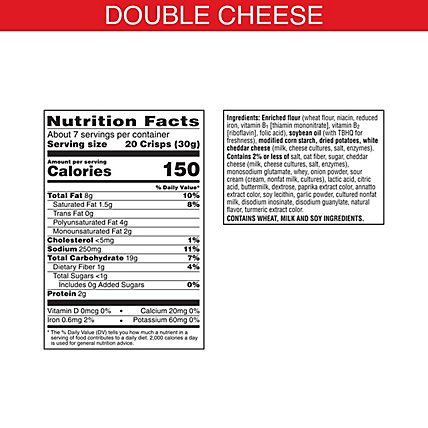 Cheez-It Snapd Cheese Cracker Chips Thin Crisps Double Cheese - 7.5 Oz - Image 4
