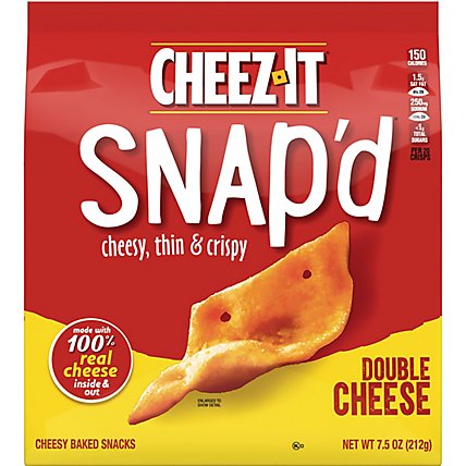 Cheez-It Snapd Cheese Cracker Chips Thin Crisps Double Cheese - 7.5 Oz - Image 5