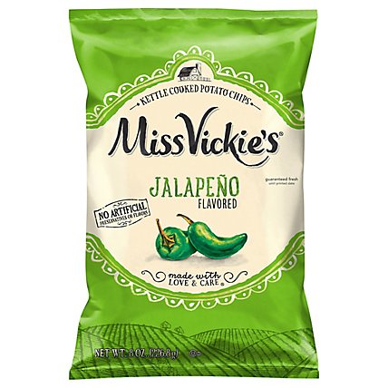 Miss Vickies Kettle Cooked Jalapeno Potato Chips - 8 Oz - Image 3