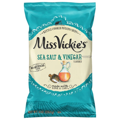 Miss Vickies Kettle Cooked Sea Salt & Vinegar Potato Chips - 8 Oz - Image 3