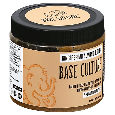 Base Culture Gingerbread Almond Butter - 16 Oz