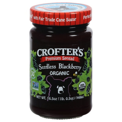 Crofter's Organic Seedless Blackberry Premium Spread - 16.5 Oz - Image 2