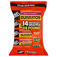 Tinas Burritos Bean & Cheese Value Pack 14 Count - 56 Oz - Image 1