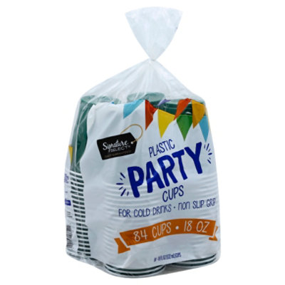 Signature SELECT Cups Party Green 18oz Shp - 84 Count - Image 1