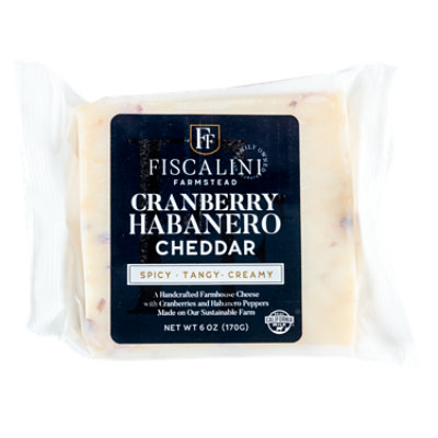 Fiscalini Cranberry Habanero Cheddar - 6 Oz - carrsqc