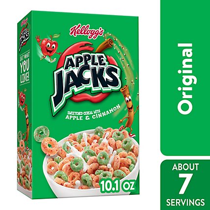 Apple Jacks Breakfast Cereal 8 Vitamins and Minerals - 10.1 Oz - Image 2