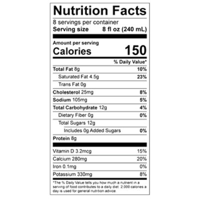 Volleman's Whole Milk - 64 Fl. Oz. - Image 2