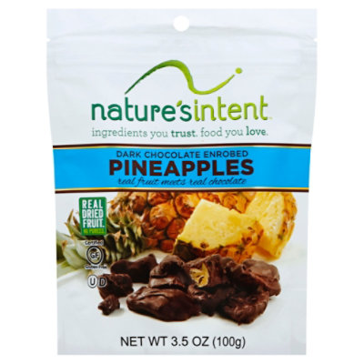 Natures Intent Dark Chocolate Enrobed Dried Pineapple 3.5 Oz Albertsons
