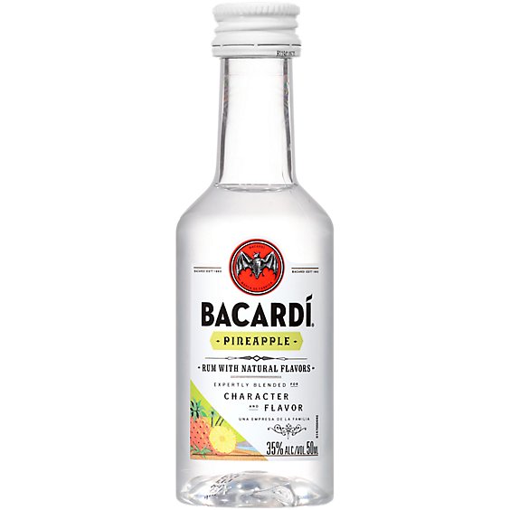 Bacardi Rum With Natural Flavor Pineapple - 50 Ml