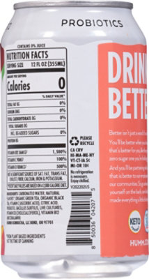 Humm Peach Probiotic Seltzer - 12 Fl. Oz. - Image 6