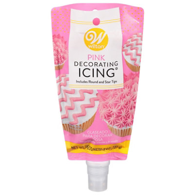 Wltn Pink Icing Pouch W Tips - 8 Oz - Image 3