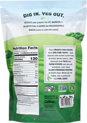 Harvest Snaps Lightly Salted Green Pea Snack Crisps - 10 Oz. - Image 6