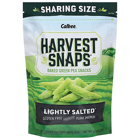 Harvest Snaps Lightly Salted Green Pea Snack Crisps - 10 Oz.