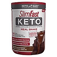 Slimfast Keto Fudge Brownie Batter Meal Replacement Powder - 13.4 Oz - Image 2