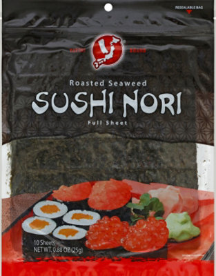 Yatta Roasted Seaweed Sushi Nori Full Sheet - .88 Oz - Image 2