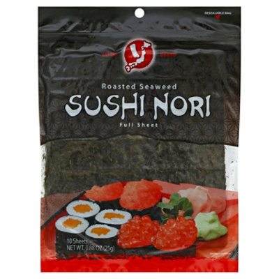 Yatta Roasted Seaweed Sushi Nori Full Sheet - .88 Oz - Image 1