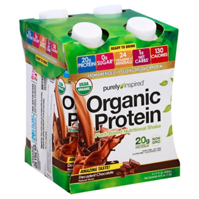Purely Inspired Ready To Drink Organic Chocolate Protein Shake - 4-6 Fl ...