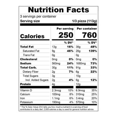 Table5 Pi Pizza Pepperoni 3 Cheese Frozen - 12.5 Oz - Image 4
