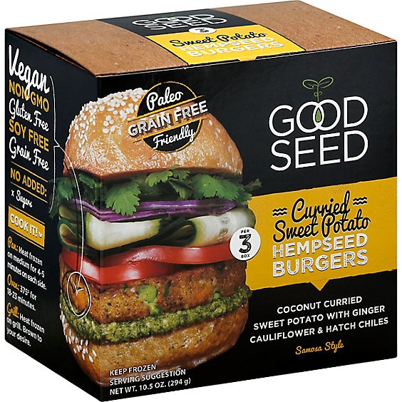 Good Seed Burgers Hmpsd Swt Potato - 10.5 Oz