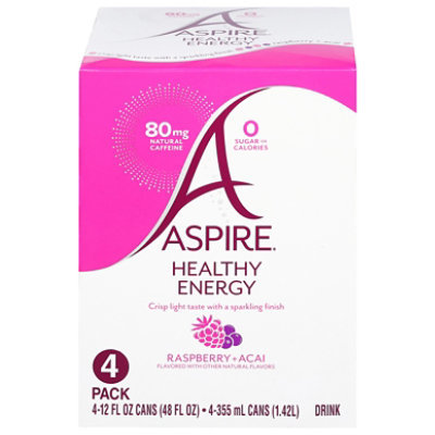 Aspire Energy Raspberry Acai 4pk - 48 Oz - Image 3