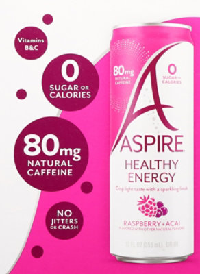 Aspire Energy Raspberry Acai 4pk - 48 Oz - Image 6