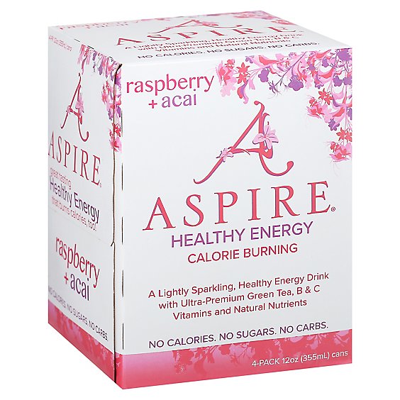 Aspire Energy Raspberry Acai 4pk - 48 Oz