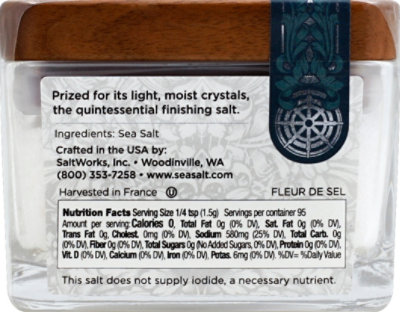 Artisan Salt Fleur De Sel Salt - 5 Oz - Image 3