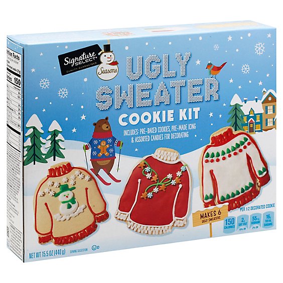 Signature Select Ugly Sweater Cookie Kit - 15.5 Oz
