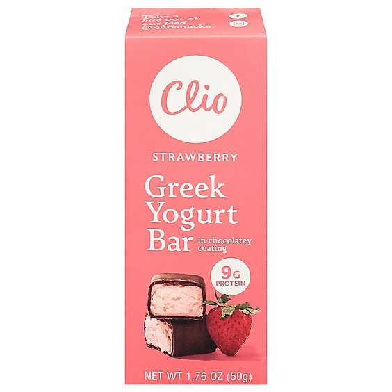 Clio Bar Yogurt Greek Strwbry - 1.76 Oz