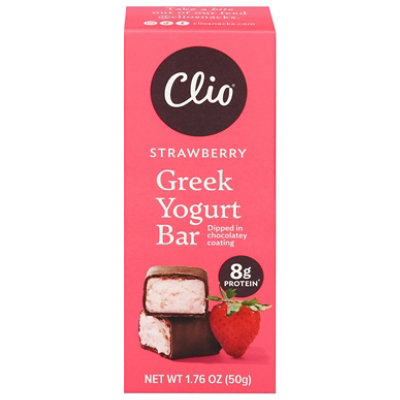 Clio Bar Yogurt Greek Strwbry - 1.76 Oz