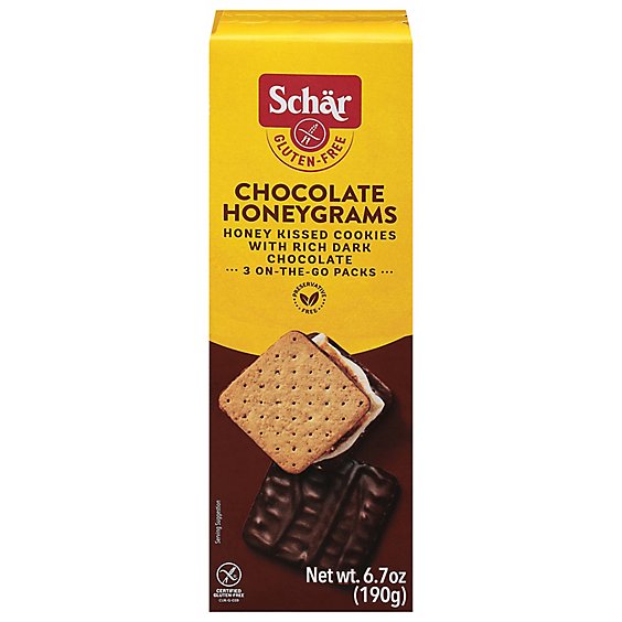 Schar Cookie Choc Honeygram - 6.7 Oz
