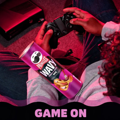 Pringles Wavy Potato Crisps Chips Sweet and Spicy BBQ Lunch Snacks - 4.8 Oz - Image 3