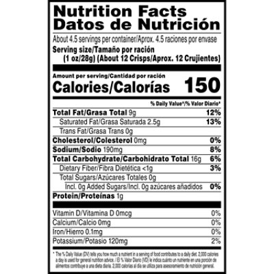 Pringles Wavy Potato Crisps Chips Classic Salted Lunch Snacks - 4.5 Oz - Image 5