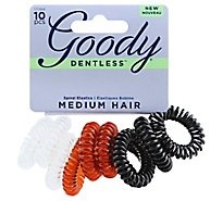 Goody Dentless Elastics Spiral Medium - 10 Count