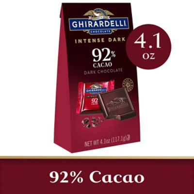 Ghirardelli Intense Dark 92% Cacao Chocolate Squares -  4.1 Oz