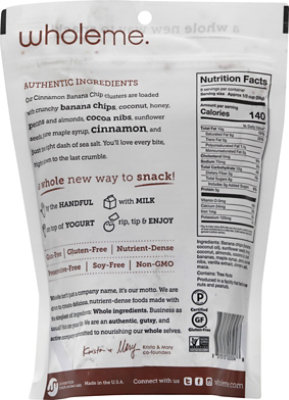 Wholeme Cluster Cinn Banana Chp - 8 Oz - Image 5