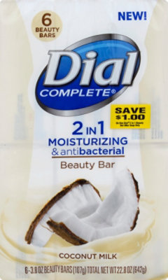 Dial Coconut Milk Beauty Bar Soap - 6-3.8 Oz - Image 2