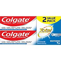 Colgate Total Whitening Toothpaste Gel Twin Pack - 2-4.8 Oz - Image 2