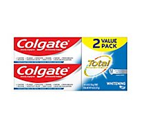 Colgate Total Whitening Toothpaste Gel Twin Pack - 2-4.8 Oz