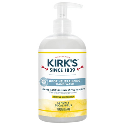 Kirks Natural Lemon & Eucalyptus Hand Soap - 12 Fl. Oz. - Image 3