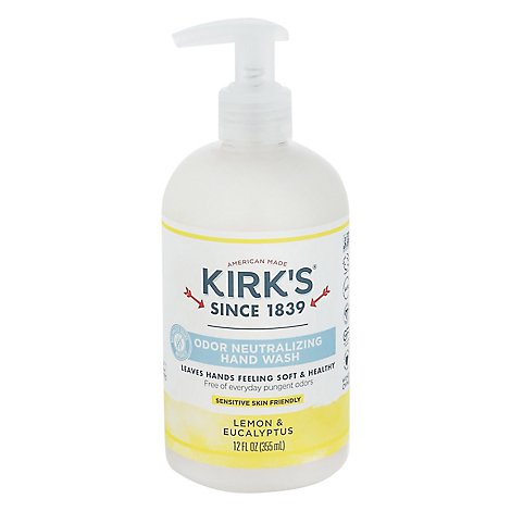 Kirks Natural Lemon & Eucalyptus Hand Soap - 12 Fl. Oz.